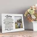 Son Gift Picture Plaque Décor, The Proudest Moment for Me is Telling Others that You are My Son, Picture Framed Gift Wood Plaque Sign, Dad to Sons Gifts, Sons Gifts for Birthday Graduation or Wedding
