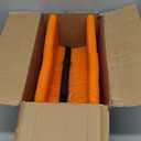 WELLUCK RV Sewer Hose Support 20FT, Adjustable Height, RV Sewer Support with Secure Rubber Band and Carry Strap for Travel Trailers, Campers and Motorhome, Blaze Orange Color Never Trip or Forget