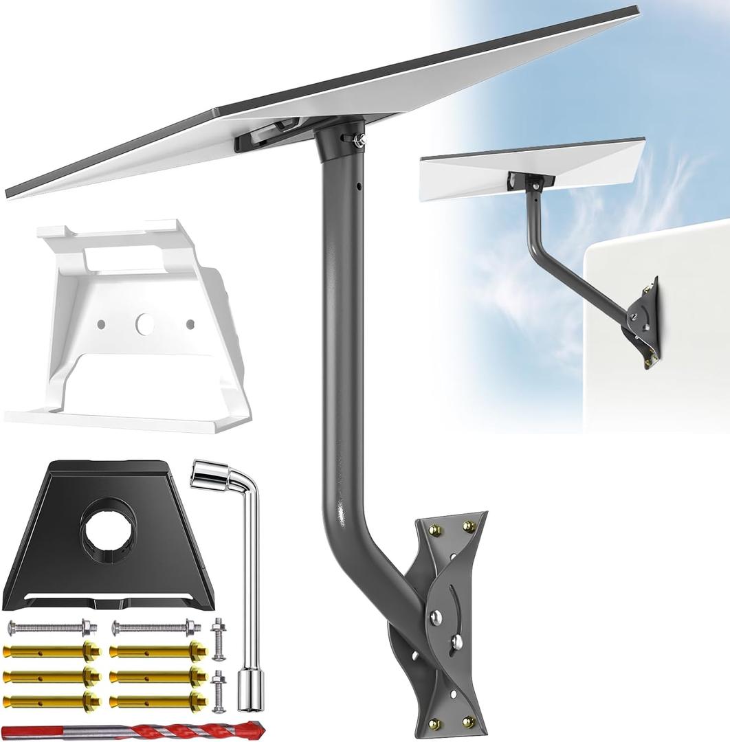 Gen 3/4/4X for Starlink All-in-One Mount Kit: Heavy-Duty Outdoor Dish & Indoor Router Mount, Compatible with Wall, Roof, and Pole Mount