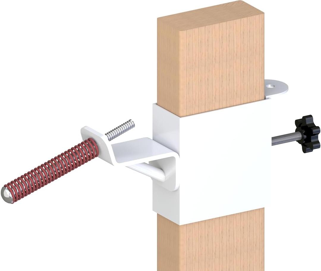 2x4 T Post Target Hanger, Tpost Bracket Metal AR500 Target Mount Stand Adjustable Steel Shooting Targets Holder for 3/16" to 1/4" Steel Targets Sihouette & Practice, White, 1 Pack