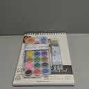 Kassa Watercolor Painting, Drawing & Art Supplies Set | Includes 21 Watercolor Palette, 30 Sheets & 3 Water Brush Pens in Assorted Sizes | Ideal for Home, School Art Projects & Bedroom Decoration
