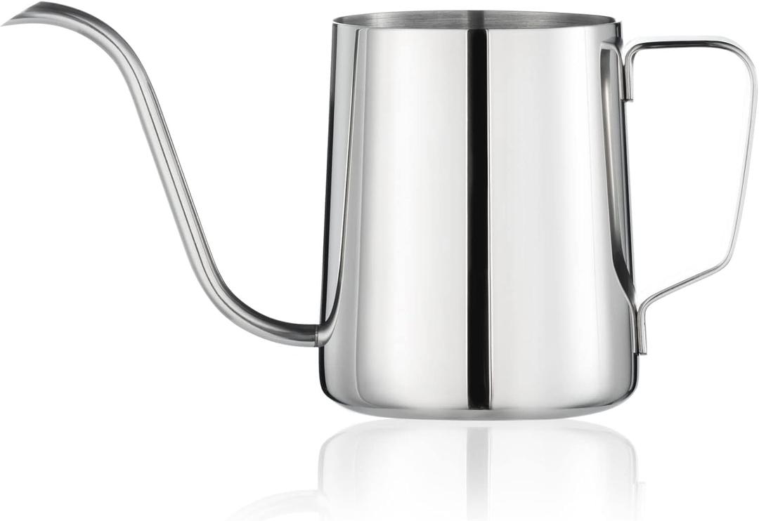 Small Watering Can for Indoor Plants, Mini Indoor Watering Can with Long Spout and Handle 12 Oz / 350 ml Rust-Proof 304 Stainless Steel Material