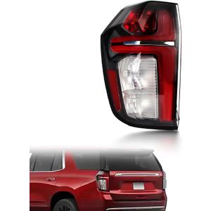 Tail Light Assembly Compatible with 2021-2023 Chevy Tahoe Suburban LS LT RST Z71-Left Taillight assy outer with Bulbs for 2022 Tahoe, Left Driver Side Replace Numbers:84849416 GM2800322