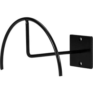 Black Painted Steel Wall Mounted Hat & Helmet Rack - 4 Pcs Multifunctional Cap Holder Organizer for Bedroom, Entryway