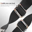 FULLIFE Stretchy Bands for Apple Watch Ultra 3/2/1 Band 49mm 46mm 45mm 44mm for Men, Rugged Solo Loop Nylon Sport Elastic Braided Straps for iWatch Series 11 10 9 8 7 6 5 4 3 SE3 with Metal Connector (Titanium Adapter-Gray)