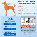 Dog Knee Brace for Torn ACL Hind Leg, Dog Leg Braces for Back Leg Support with 4 Metal Stabilizers Helps with Torn CCL, Luxating Patella, Ligament Injuries, Hip Dysplasia,XL