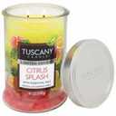 Tuscany Limited Edition Scented Triple Pour Jar Candle Citrus Splash, 18 ounces