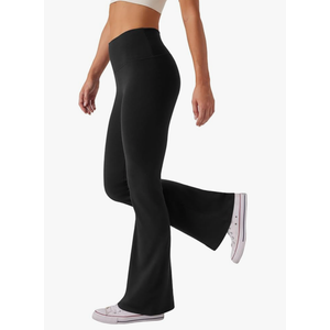 Women's High Waist Bootcut Yoga Pants Tummy Control Workout Flare Leggings Medium