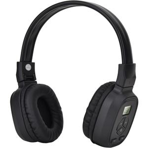 Portable Personal FM Radio Headphones with Good Reception, LED Display, Soft Ear Muffs, FM Headset Radio for Walking, Jogging, Meeting FM Receiver, Powered by 2 AAA Batteries(Not Included)