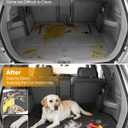 for Toyota Highlander Floor Mats 2008 2009 2010 2011 2012 2013 (Not for Hybrid), TPE All-Weather Liners Full Set, Front Mats, Cargo Liner & Backrest Mats for Toyota Highlander Accessories 2008-2013
