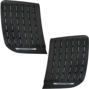 Pair Hood Top Panel Grille Hood Air Vent Panel Insert with Vortec Emblem Left &Right Side Compatible with 2011-2014 Chevy Silverado 2500 HD 3500 HD Replaces 22753694 22753693