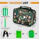 Smell Proof Bag, Christmas Gift Set for Friends, Smell Proof Bags with Combination Lock Scent Proof Travel Set, Odorless Rolling Tray Carbon Lining Organizer Travel Medicine Bags (Green)