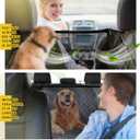Vailge Dog Car Seat Cover for Back Seat, 100% Waterproof Back Seat Pet Cover for Dogs with Mesh Window, Scratch Prevent Anti-slip Dog Hammock for Car