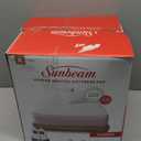 Sunbeam Electric Restful Quilted Heated Mattress Pad King 80" x 76" 12 Heat Settings 12-Hour Auto Shut-Off Extra-Cozy Fabric Deep Pocket Fit Machine Washable (White Quilted Vertical)