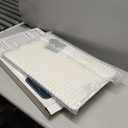 Stone Bath Mat Diatomaceous Earth Shower Mat Non-Slip Super Absorbent Diatomite Stone Mats for Bathroom Floor/Ktichen Cuonter Quick-Drying Easy to Clean (24''*16''White)