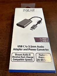 ZGear USB Type C to 3.5mm Audio Jack Charging Cable Adapter For Apple