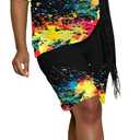 2 Piece Sets for Women Summer Casual Short Sleeve Top and Short Workout Jogger Sets (L)