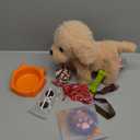 TUMAMA Remote Control Electronic Plush Puppy Dog Toy, Fun Interactive Toys,Walks,Barks,Shake Tail,Dress Up Realistic Stuffed Animal Dog, Gift for Girls Boys Age 3-6 Year Old