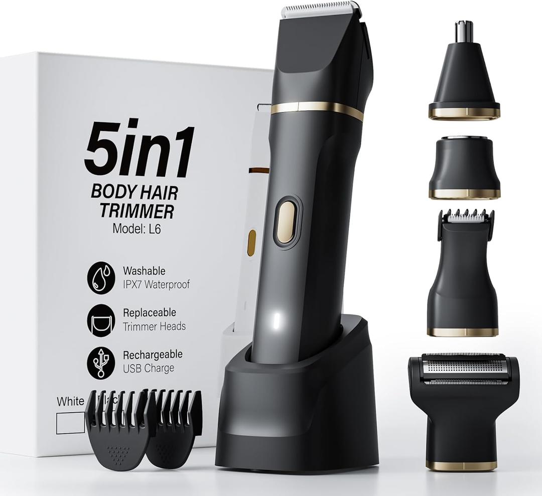 Hair Clippers for Men Cordless Professional Beard Trimmers with LCD Display Electric Grooming Rechargeable Shaver Zero Gapped T/Blade Cutting Kit Gift for Women Men Children