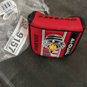 Odyssey Golf S2S AI-Dual Putter, Left, Graphite, 33 Inches, Jailbird, Center Shaft, Pistol Grip, Black/Red