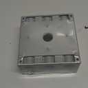 Sealproof 2-Gang 3 1/2" Holes Weatherproof Rectangular Exterior Electrical Outlet Box with 3 Outlets, Three 1/2-Inch Holes, UL Listed, Double Gang, Bronze