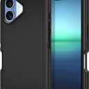 I-HONVA for iPhone 17 Case Shockproof Dust/Drop Proof 3-Layer Full Body Protection [Without Screen Protector] Rugged Heavy Duty Cover Case for Apple iPhone 17 6.3" 2025, Black