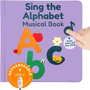 Calis Books ABC Book | Great Alphabet Learning Toy with The ABC Song | Sound Books for Toddlers 1-3 | Great Books for 1 Year Old | Toddler Learning Toys Ages 2-4 | Speech Therapy Toys