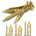 160 Pcs Self Drilling Drywall Anchors with Screws Kit, 3 Sizes Premium Zinc-Plated Manganese Steel Expansion Screws, No Pre-Drilling for Hollow Walls, Holds 100+ lbs for Shelves, TV, Cabinets