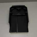 Jaronx Compatible with Tesla Model X/S Center Console Organizer, Armrest Storage Box+Cup Holder, for Tesla Model S/X Accessories 2016 2017 2018 2019 2020 2021