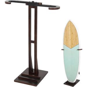 Surfboard Stand Racks, Sturdy Surfboard Racks Standing with Floor-Standing Design,Stand Shortboard and Longboard Organizer, Beech Wood, 1PCS
