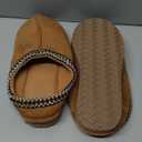 Litfun Memory Foam Slippers for Women Cozy Warm House Shoes Indoor and Outdoor 11.5 Inches