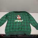 Green Christmas Snowman Sweater – Festive Holiday Pullover Large