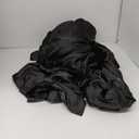 HOdo Home Satin Duvet Cover Queen Size, 3PCS Silk Like Comforter Cover, Ultra Soft and Breathable Bedding Set with Zipper Closure & Corner TiesBlack