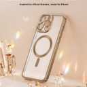 Meifigno Frosted Case for iPhone 16 Pro Max 6.9", [Glitter Card & Wrist Strap] [MagSafe Compatible & Anti-Fingerprint ] [2X Screen Protectors] Fully Raised Lens Case Designed for 16 ProMax, Desert