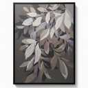 CA TEXTURED LEAVES FRAMED ART 28x36