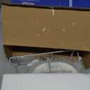 Fruit Bowl, 3 Tier Ceramic Fruit Basket, 3 Tier Serving Stand Serving Bowl with Metal Rack, Porcelain Kitchen Bowls for Fruit Vegetable Snack Nuts Dessert Cake Tray for Party Wedding (White)