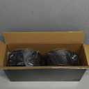 Joyido 100PCS Black Plastic Bowls - 12 oz Black Gold Disposable Salad Bowls - Heavy Duty Soup Serving Bowl - Fancy Plastic Candy Bowl for Weddings, Parties, Dinners, Catering, Picnics, Party