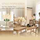 4pcs Champagne Hydrangea Artificial Flower, 33.5" Long Stem Real Touch Conical Fake Hydrangea Silk Flowers , For High Vase Flower Arrangements Decoration, Family Farmhouse, Hotel Decor (Champagne)