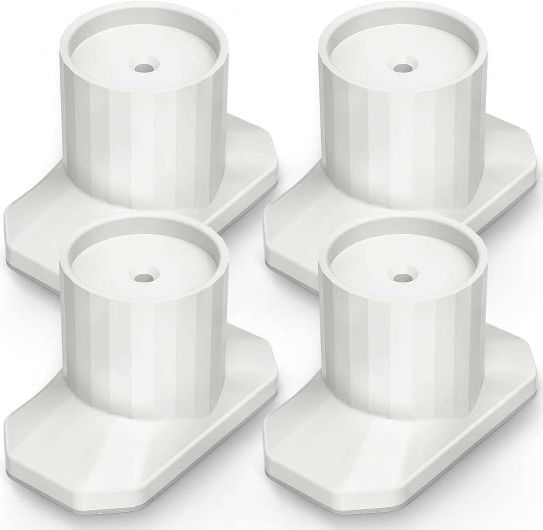 ICERO Baby Gate Extender Wall Protector (4 Pack) Pressure Mounted Gates Extension Kit Extends 1.1-3.5 inches Child Safety Gates and Protect Walls & Doorways from Pet & Dog Gates,Work on Stairs,White