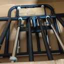 Drive Medical No Gap Deluxe Half Length Side Alloy Steel Bed Rails with Brown Vein Finish, For Adults - 2 Count