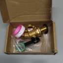 Brass Water Container/Rain Barrel Spigot 3/4" Threaded Quarter Turn Ball Valve with Bulkhead Fitting, Lead-Free CompliantSuitable for Garden Hose Thread Connection