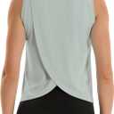 HODOSPORTS Women Workout Tops Sleeveless Split Open Back Tank Tops Athletic Gym Yoga Shirts Quick Dry Loose Fit UPF 50+ (XL)