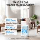 20L Cool Mist Humidifier for Large Rooms with Remote & Touch Control