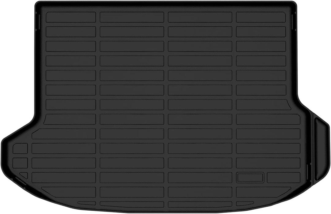 Binmotor-Upper Cargo Liner for Kia Seltos 2024 2025 2026 (Except SX), All Weather Car Floor Mat for Kia Seltos Accessories, TPE Rubber Liners Cargo Trunk Mat-Black