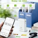 ORGBRO Label Maker Machine with Tape, X1 Portable Bluetooth Mini Label Printer, Support Pre-Cut & Continuous Label, Wireless Small Label Makers with Versatile App for School Home Office Organization