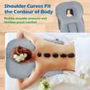 HOMCA Face Down Pillow for Eye Surgery Recovery, Soft Support Stomach Sleeping Pillow with Adjustable Airflow Gap, Face Hole for SmallMedium Adult Faces, Not Recommended for Larger Face Sizes