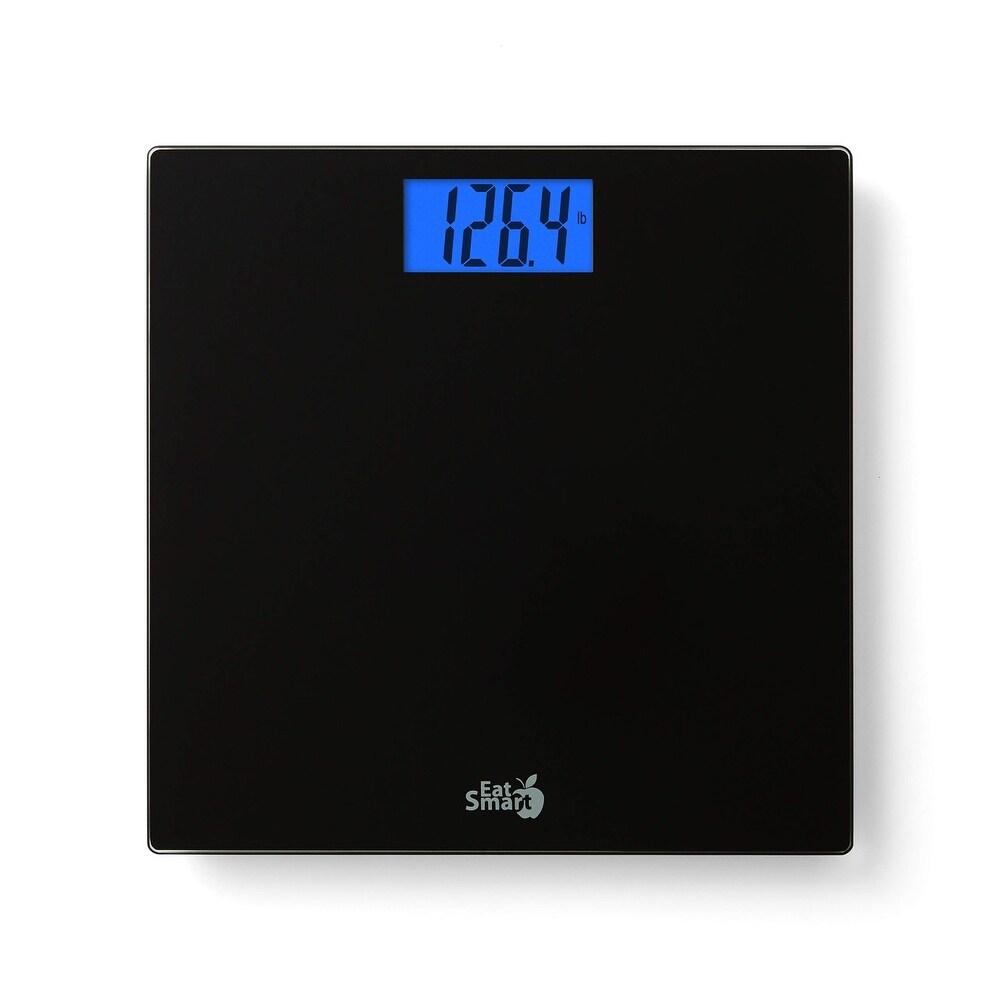 EatSmart Precision Digital Bathroom Scale Black - 400 Pound Capacity