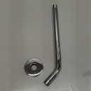 NearMoon Shower Arm with Flange, Made of 304 Stainless Steel Shower Extension Extender Pipe, Wall-Mounted for Fixed Bathroom Showerhead, Never Rust (12 Inch, Chrome Finish)