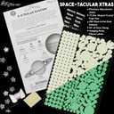Great Explorations, 3-D Solar System Glow In The Dark Ceiling Hanging Kit 3D Planets and Star Stickers Create the Milky Way Teach Science STEM