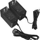 SmoTecQ 12V 2A Power Supply AC Adapter 2 Pack for CCTV Security Camera, Led Strip Lights, Router, Printer, Breast Bump and Other 12 Volt Electronics Devices Less Than 2 Amp